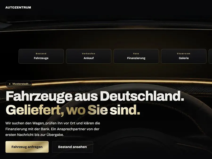 Autozentrum – Fahrzeughandel